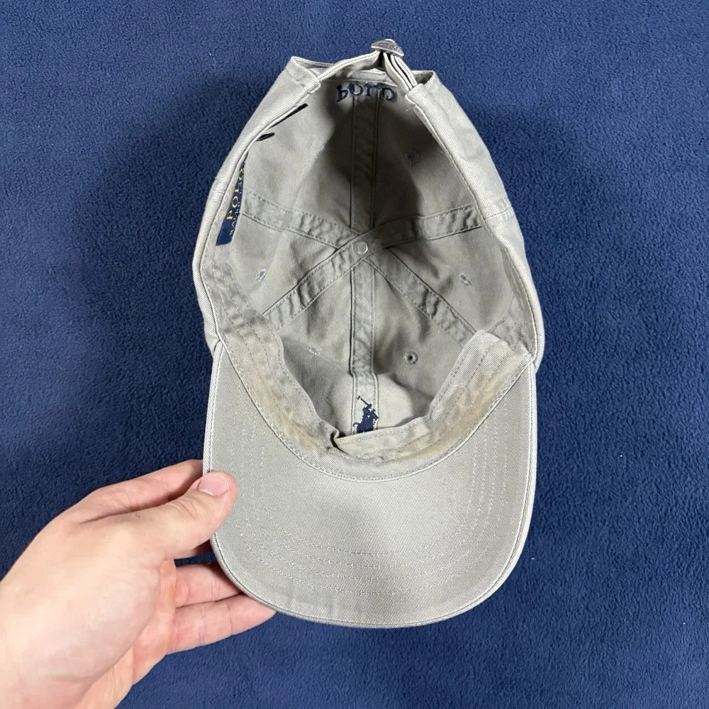 Polo Ralph Lauren Classic Chino Baseball Cap Faded Sage Green Cotton Dad Hat